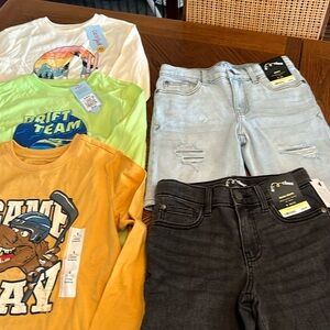 CAT AND JACK SHIRTS AND SHORTS BUNDLE. NWT